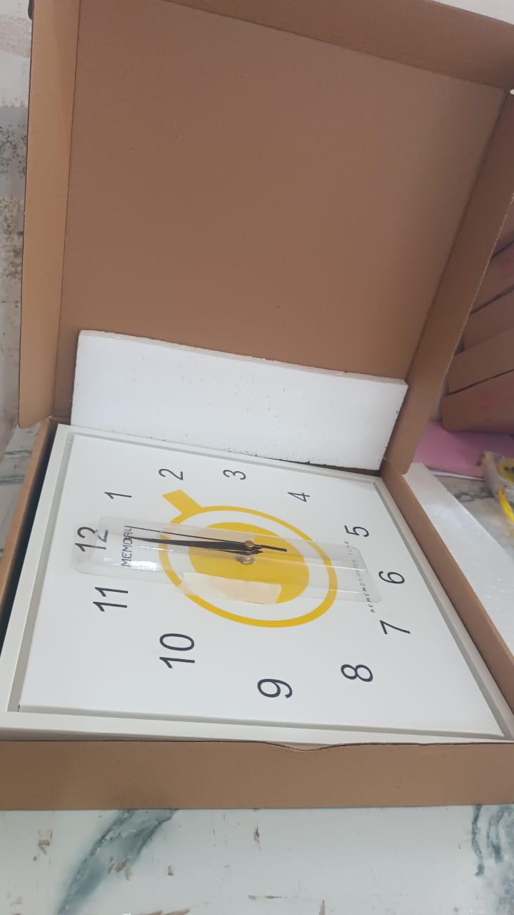 Decorative Square Wall Clock Battery Operated – 1 Pc Decorative Square Wall Clock Battery Operated – 1 Pc